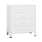 Industrial Drawer Cabinet White 78 X 40 X 93 Cm Metal
