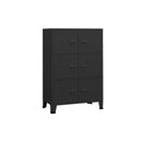 Industrial Filing Cabinet Black 75 X 40 X 115 Cm Metal
