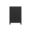 Industrial Filing Cabinet Black 75 X 40 X 115 Cm Metal