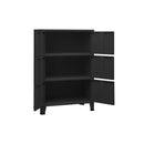 Industrial Filing Cabinet Black 75 X 40 X 115 Cm Metal