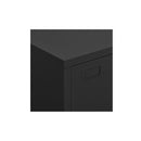 Industrial Filing Cabinet Black 75 X 40 X 115 Cm Metal