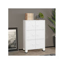 Industrial Filing Cabinet White 75 X 40 X 115 Cm Metal