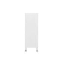 Industrial Filing Cabinet White 75 X 40 X 115 Cm Metal