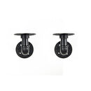 Industrial Iron Pipe Bracket Wall Mounted Floating Shelf Set Of 2