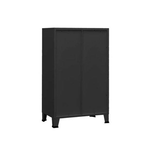 Industrial Storage Cabinet Black 70 X 40 X 115 Cm Metal