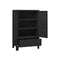Industrial Storage Cabinet Black 70 X 40 X 115 Cm Metal