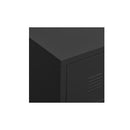 Industrial Tv Cabinet Black 105 X 35 X 42 Cm Metal
