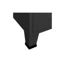 Industrial Tv Cabinet Black 105 X 35 X 42 Cm Metal