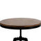 Industrial Dining Table Dark Brown and Black