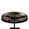 Industrial Dining Table Dark Brown and Black