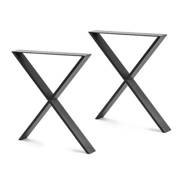 Industrial Inspired X Shaped Table Legs