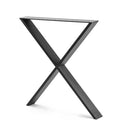 Industrial Inspired X Shaped Table Legs