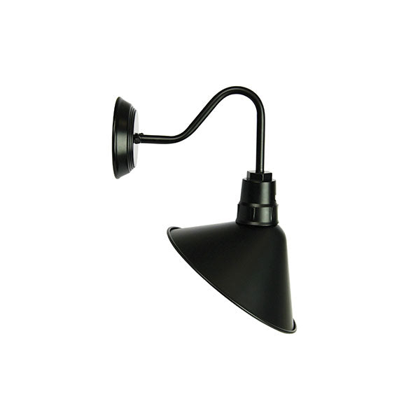 Industrial Vintage Style Wall Light In Black