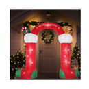 Inflatable Giant Stockings Arch With LED Christmas Decoration