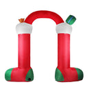 Inflatable Giant Stockings Arch With LED Christmas Decoration