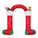 Inflatable Giant Stockings Arch With LED Christmas Decoration