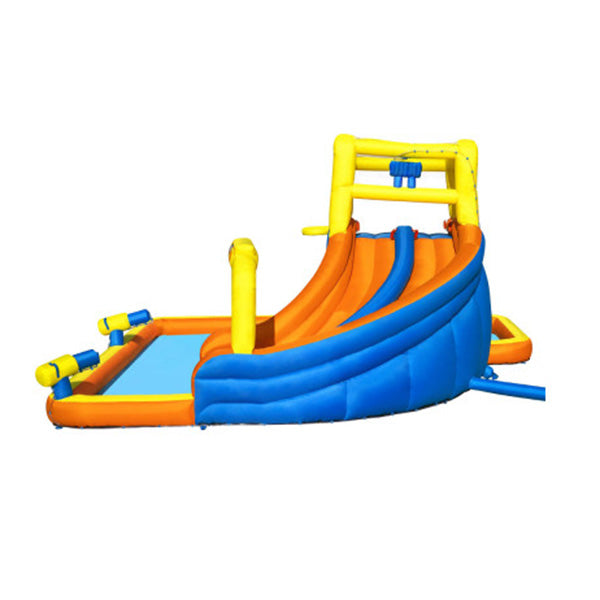 Inflatable Water Double Slide Jumping Castle For Pool Playground