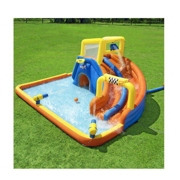 Inflatable Water Double Slide Jumping Castle For Pool Playground