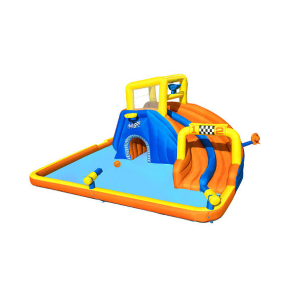 Inflatable Water Double Slide Jumping Castle For Pool Playground