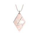Initial Star Of David Necklace