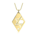 Initial Star Of David Necklace