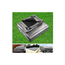 Instahut 9X12M Tarp Camping Tarps Poly Tarpaulin Heavy Duty Cover Silver