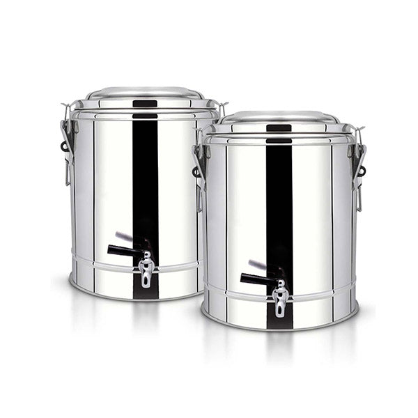 12L Stainless Steel Insulated Stock Pot Dispenser With Tap