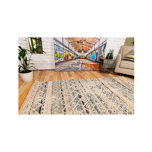 Intimate Soft Design Blue Beige Rug