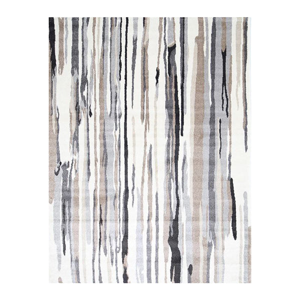 Artsy Grey And Beige Abstract Rug