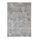 Ivory Floor Rugs With A Traditional Floral Blue And Grey 240 X 330Cm