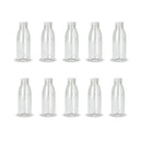 10X 300Ml Pet Juice Bottles Empty Plastic Recyclable Clear Tamper Cap