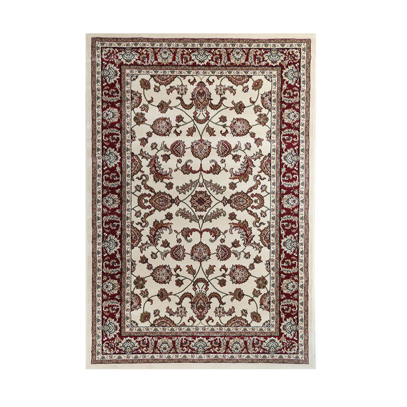 Ash Cream Red Rug