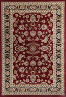 Ash Black Red Rug