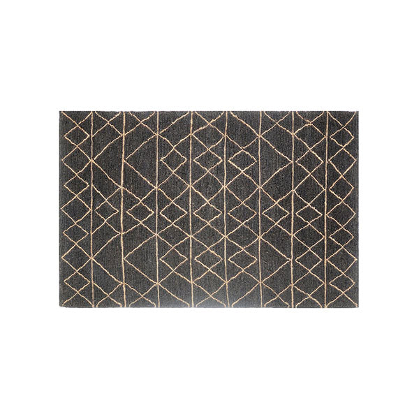 Java Black Natural Home Rug