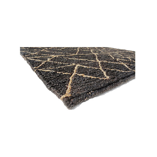 Java Black Natural Home Rug