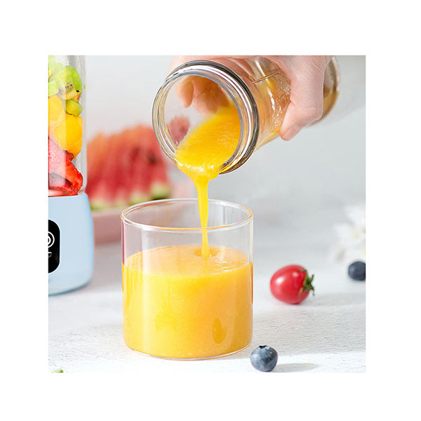 Portable Mini Juice Extractor Fruit Mixer Juicer Blue