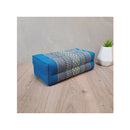 Jumbo Thai Triangle Pillow Three Folds Blue