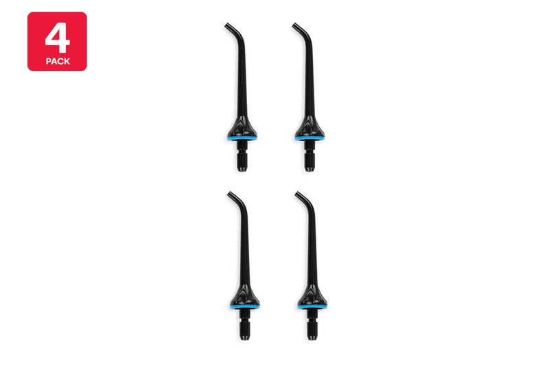 Replacement Tip for Kogan Cordless Advanced Water Flosser (Black, 4 Pack)