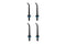 Replacement Tip for Kogan Cordless Advanced Water Flosser (Black, 4 Pack)