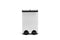 Ovela 60L Dual Compartment Rubbish Bin Stainless Steel (Silver)