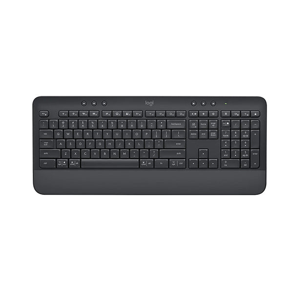 Logitech Signature Comfort Wireless Keyboard With Wrist Rest Graphite