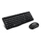RAPOO X1800S 2.4GHz Wireless Optical Keyboard Mouse Combo Black