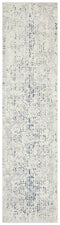 Kendra Farah Distressed Contemporary White Blue Grey Rug