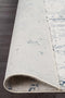 Kendra Farah Distressed Contemporary Rug White Blue Grey