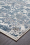 Kendra Yasmin Distressed Transitional Rug White Blue Grey