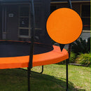UP-SHOT 16ft Replacement Trampoline Pad Reinforced Springs Outdoor Safety Round Orange
