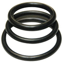 Kinklab Black Rubber Cock Rings Set Of 3 Sizes