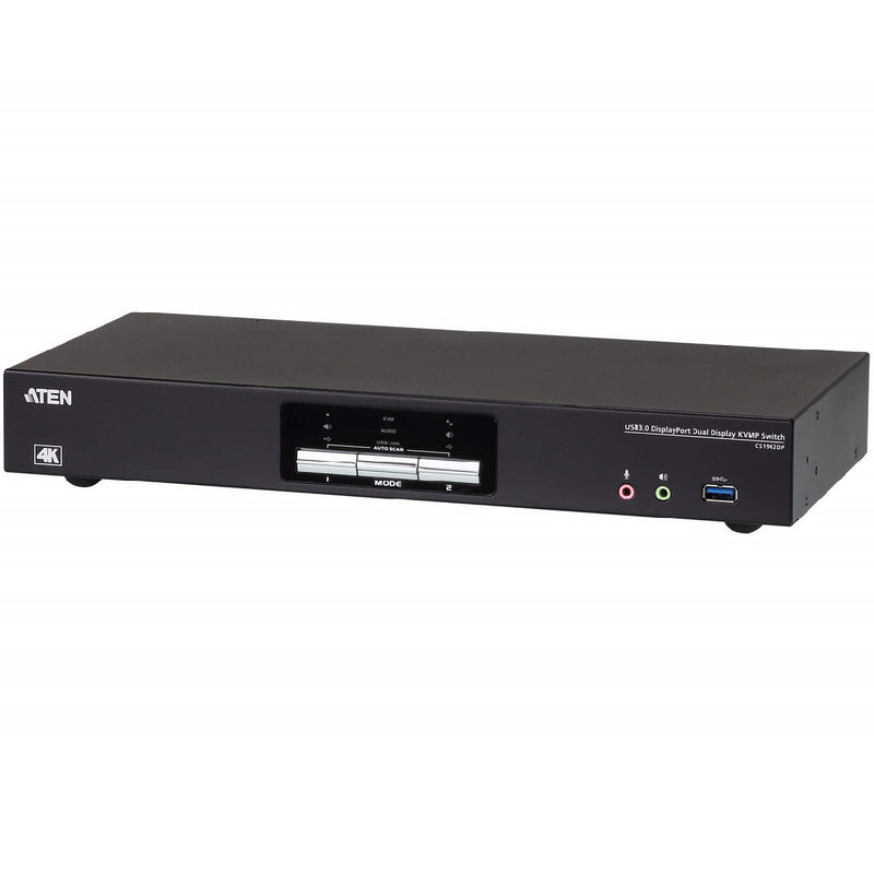 Aten 2-Port USB 3.0 4K DisplayPort Dual Display KVMP Switch
