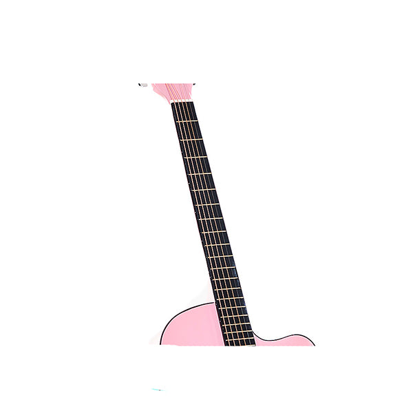 Karrera Acoustic Cutaway 40 In Guitar Pink