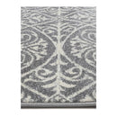 Geometric Grey And White Rug